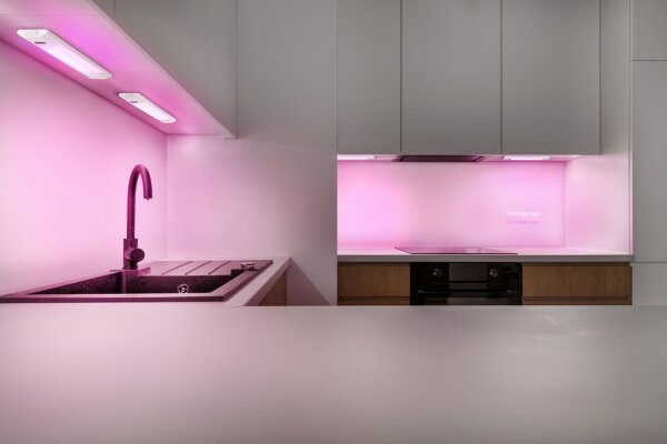 LED Unterbauleuchte dimmbar RGBW RGB Alu 3000K OSRAM