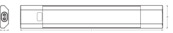 LED Unterbauleuchte dimmbar RGBW RGB Alu 3000K OSRAM