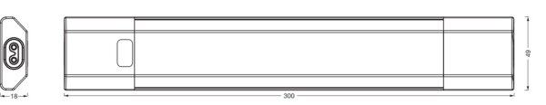 LED Unterbauleuchte dimmbar RGBW RGB Alu 3000K OSRAM