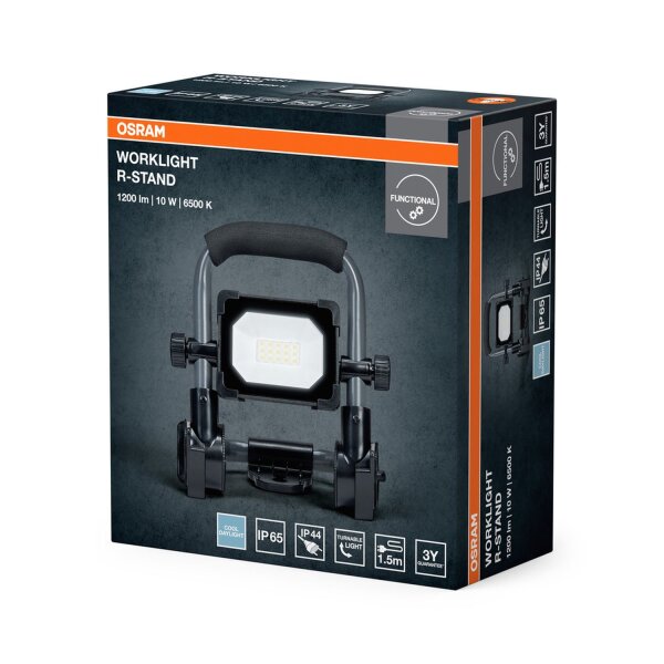 LED Strahler flexibel Schwarz Alu 6500K IP65 OSRAM
