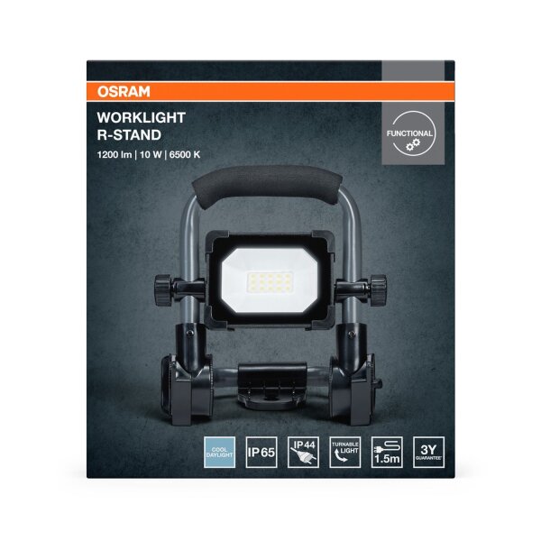 LED Strahler flexibel Schwarz Alu 6500K IP65 OSRAM
