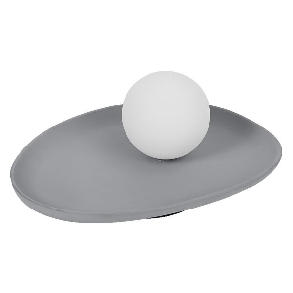 Tischleuchte Beton Glas blendarm G9 H:13,5 cm OSRAM