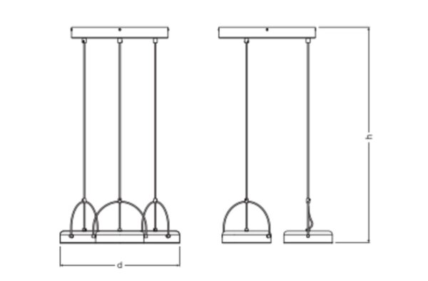 LED Hängelampe verstellbar 3000 K Ø54 cm OSRAM