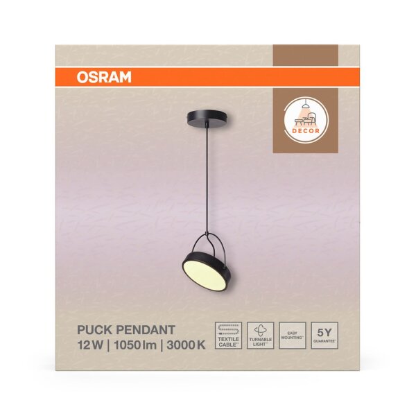 LED Pendelleuchte verstellbar 3000 K Ø23 cm OSRAM