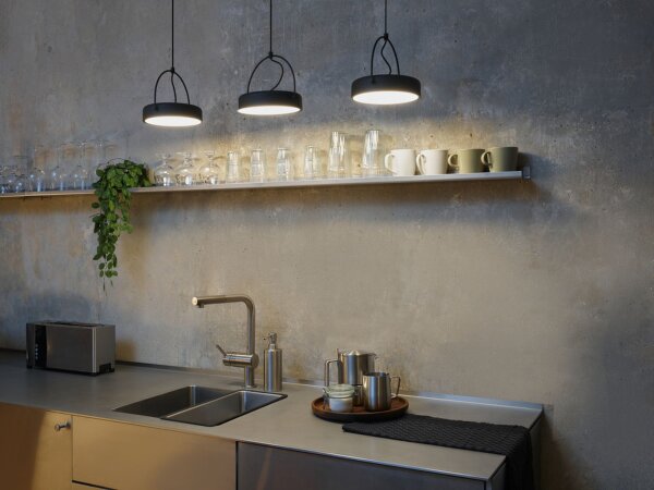 LED Hängelampe verstellbar Stahl 3000 K L:108 cm OSRAM
