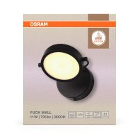 LED Wandlampe schwenkbar Stahl 3000 K B:15 cm OSRAM