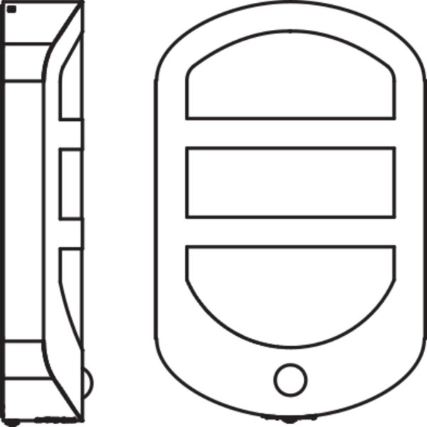 LED Wandleuchte Sensor Dunkelgrau 3000 K IP44 OSRAM