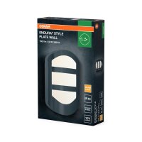 LED Wandlampe Dunkelgrau Edelstahl 3000 K IP44 OSRAM
