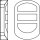 LED Wandlampe Dunkelgrau Edelstahl 3000 K IP44 OSRAM