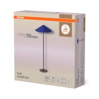Stehleuchte Schwarz Filz Blau E14 H:131,5 cm OSRAM