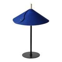 Tischleuchte dimmbar verstellbar Blau Filz G9 OSRAM