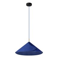 Pendelleuchte verstellbar Blau Filz E14 &Oslash;50 cm OSRAM