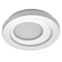 LED Deckenlampe Weiß Metall 3000K rund Ø29cm...