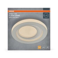 LED Deckenlampe Weiß Metall 3000K rund Ø29cm...