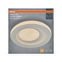 LED Deckenleuchte Weiß Metall 3000K Ø39cm...