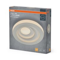LED Deckenleuchte Weiß Metall 3000K rund...
