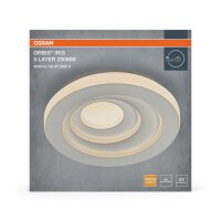 LED Deckenleuchte Weiß Metall 3000K rund...