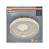 LED Deckenlampe Metall Weiß 3000K rund...