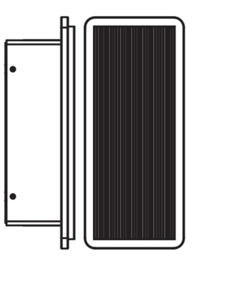 LED Wandlampe Dunkelgrau Alu 3000 K IP54 H:20 cm OSRAM