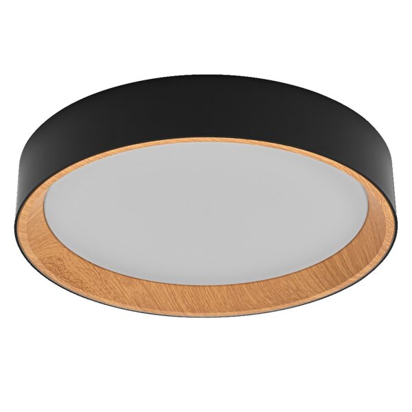 LED Deckenlampe Click-DIM Schwarz Metall 3000K OSRAM