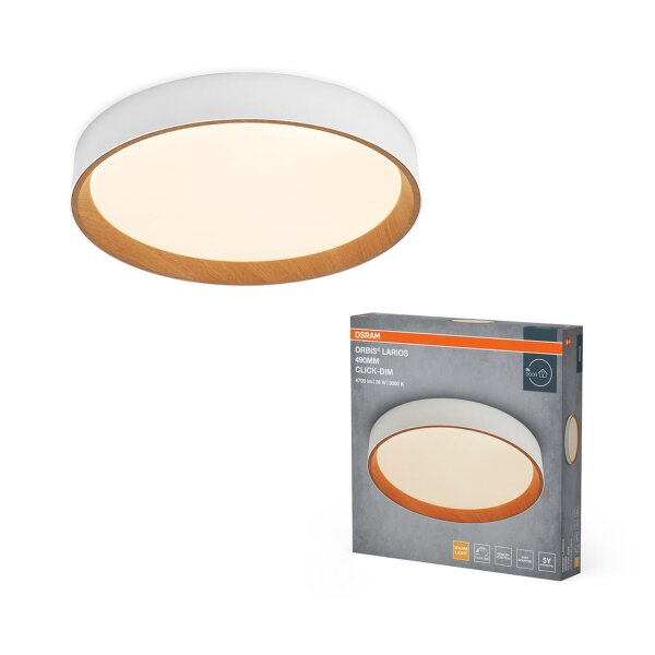 LED Deckenleuchte Click-DIM Weiß Metall 3000K OSRAM
