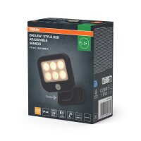 LED Akku Wandspot Sensor schwenkbar 3000 K IP44 OSRAM