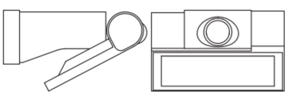 LED Akku Wandspot Metall Sensor schwenkbar 3000K IP44