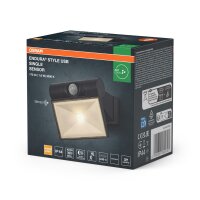 LED Akku Wandspot Metall Sensor schwenkbar 3000K IP44