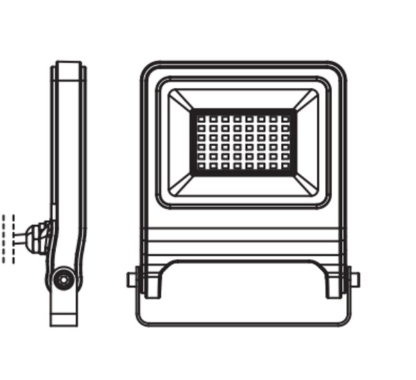 LED Außenstrahler 3000K Dunkelgrau Aluminium IP65 OSRAM