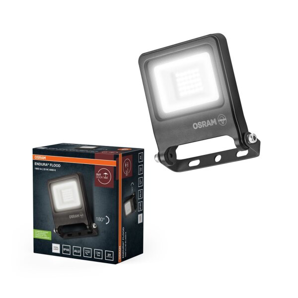 LED Außenstrahler Glas Dunkelgrau 4000K IP65 OSRAM