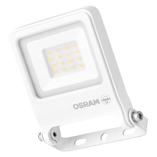 LED Außenstrahler Weiß Alu Glas 3000 K IP65 B:10,8 cm