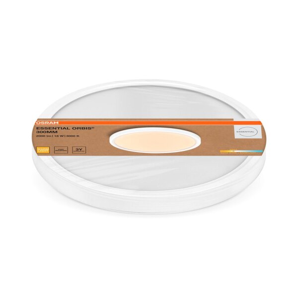 LED Deckenleuchte Weiß Metall 3000K B:30cm OSRAM