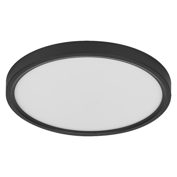 LED Deckenleuchte Schwarz Metall 3000K B:40cm OSRAM