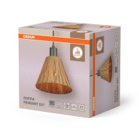 Pendelleuchte Grün Bast E27 Ø20 cm modern OSRAM