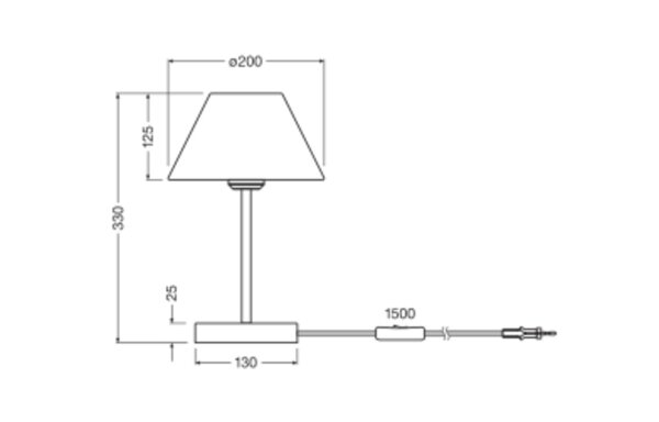 Tischlampe Grün Bast E27 S33 cm modern Design OSRAM