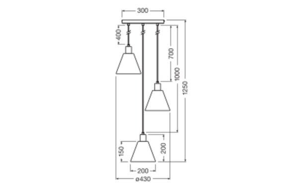 Hängelampe Grün Bast E27 Ø43 cm modern Design OSRAM