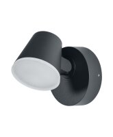 LED Wandstrahler verstellbar Dunkelgrau 3000 K OSRAM