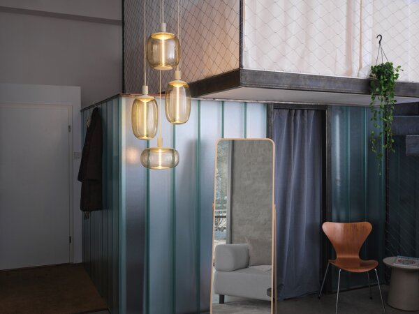 Hängelampe Beige Metall E27 Ø35 cm modern OSRAM