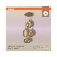 Hängelampe Beige Metall E27 Ø35 cm modern OSRAM