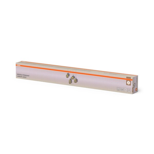 Pendelleuchte Beige Stahl E27 L:95 cm modern OSRAM