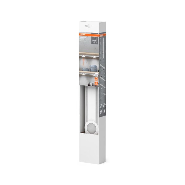 LED Deckenleuchte Sensor Weiß Alu 4000 K B:44,5cm OSRAM