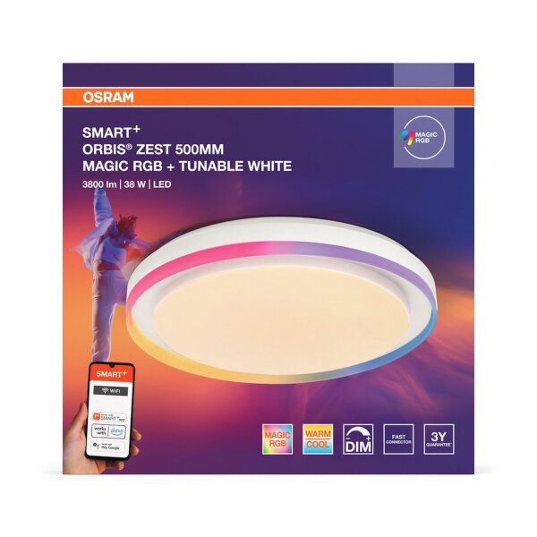 LED Deckenlampe dimmbar Smart+ TW Weiß 2700-6500K OSRAM