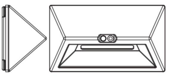 LED Akku Wandleuchte Metall Sensor 3000 K IP44 OSRAM