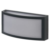 Wandleuchte Dunkelgrau Alu IP65 E27 B:26 cm OSRAM