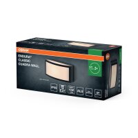 Wandleuchte Dunkelgrau Alu IP65 E27 B:26 cm OSRAM