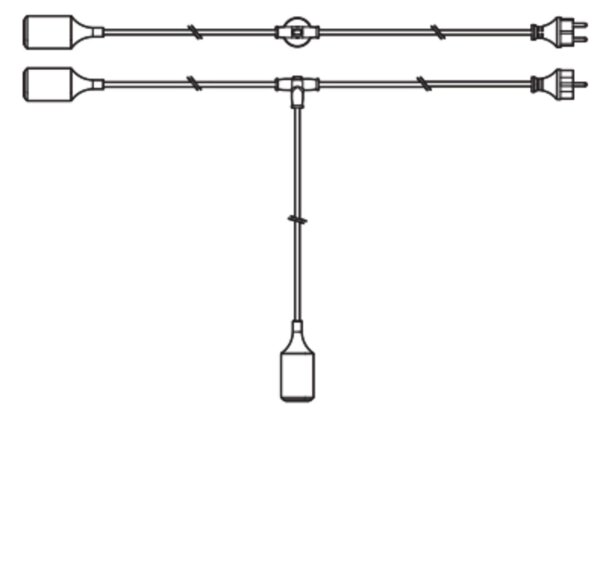 Pendelleuchte Grün Silikon IP44 E27 L:600 cm OSRAM