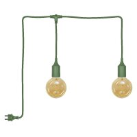 Pendelleuchte Gr&uuml;n Silikon IP44 E27 L:600 cm OSRAM
