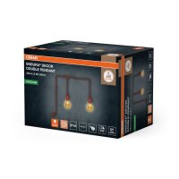 Pendelleuchte Braun Silikon IP44 E27 L:600 cm OSRAM