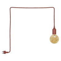Pendelleuchte Braun Silikon IP44 E27 L:500 cm OSRAM