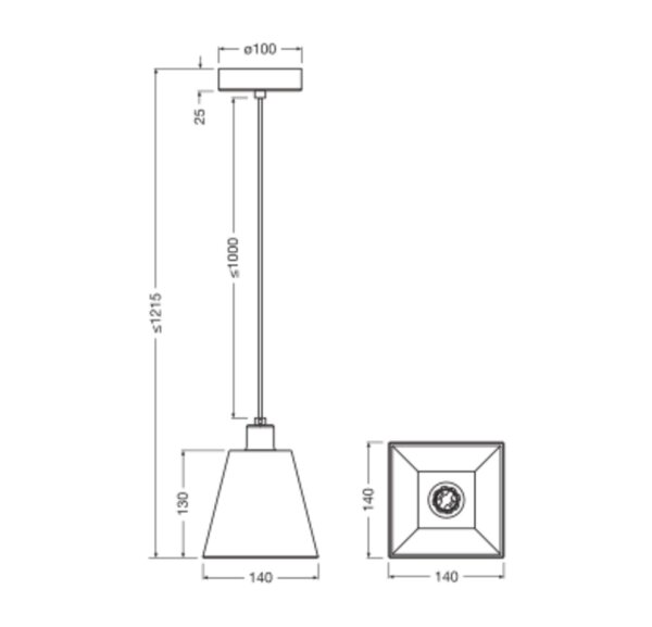 Pendelleuchte Beige Terrazzo blendarm E14 Ø14 cm OSRAM